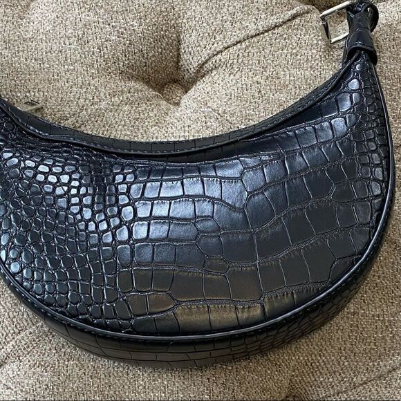 Leather Crocodile Embossed Bag - Picture 3 of 15